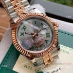 Best Copy Rolex Jubilee Rose Gold Datejust II Watches Green Roman 40mm